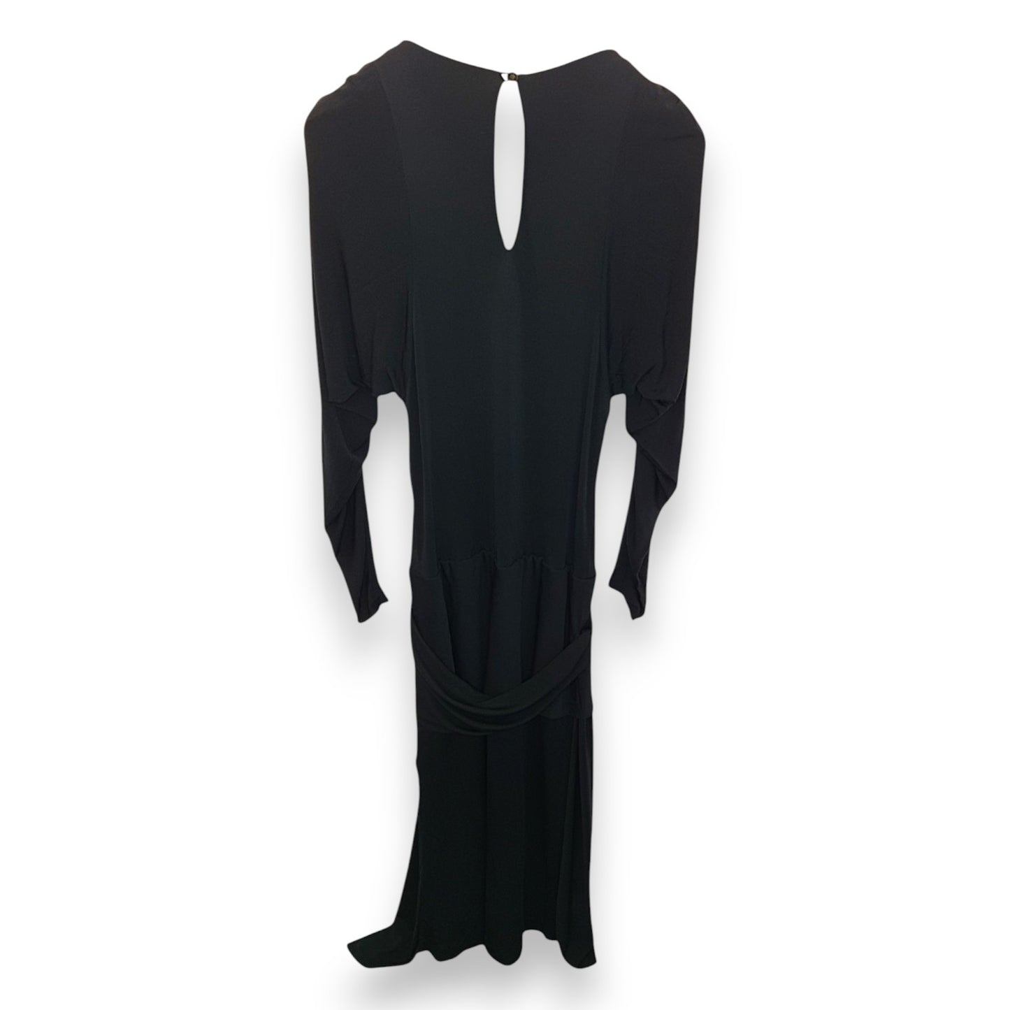 Robe noire Etienne Aigner à manches chauve-souris et à mi-cache