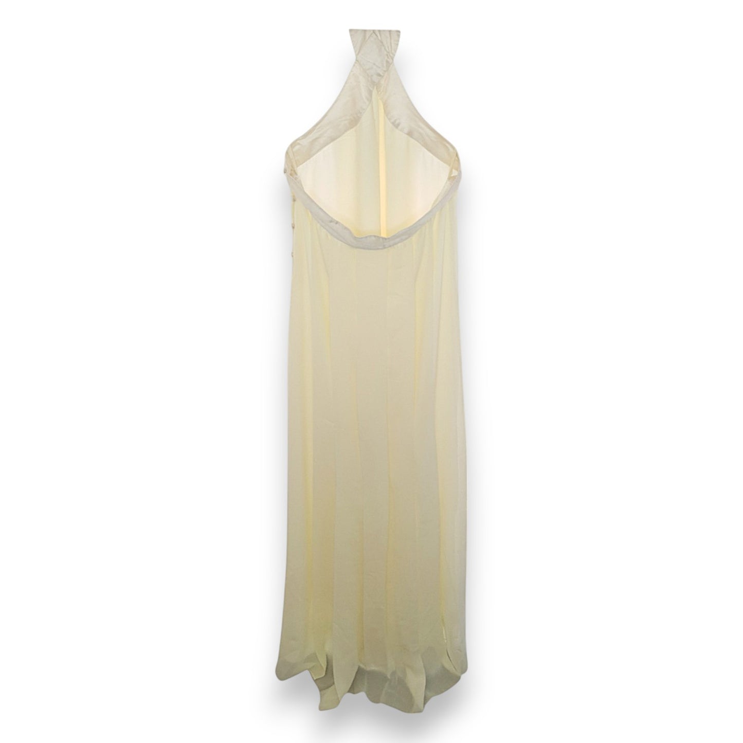 Robe jaune à col licou et ceinture Parigi