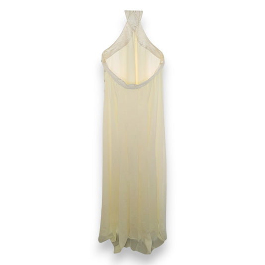 Parigi Yellow Halter-Neck Dress with Cummerbund