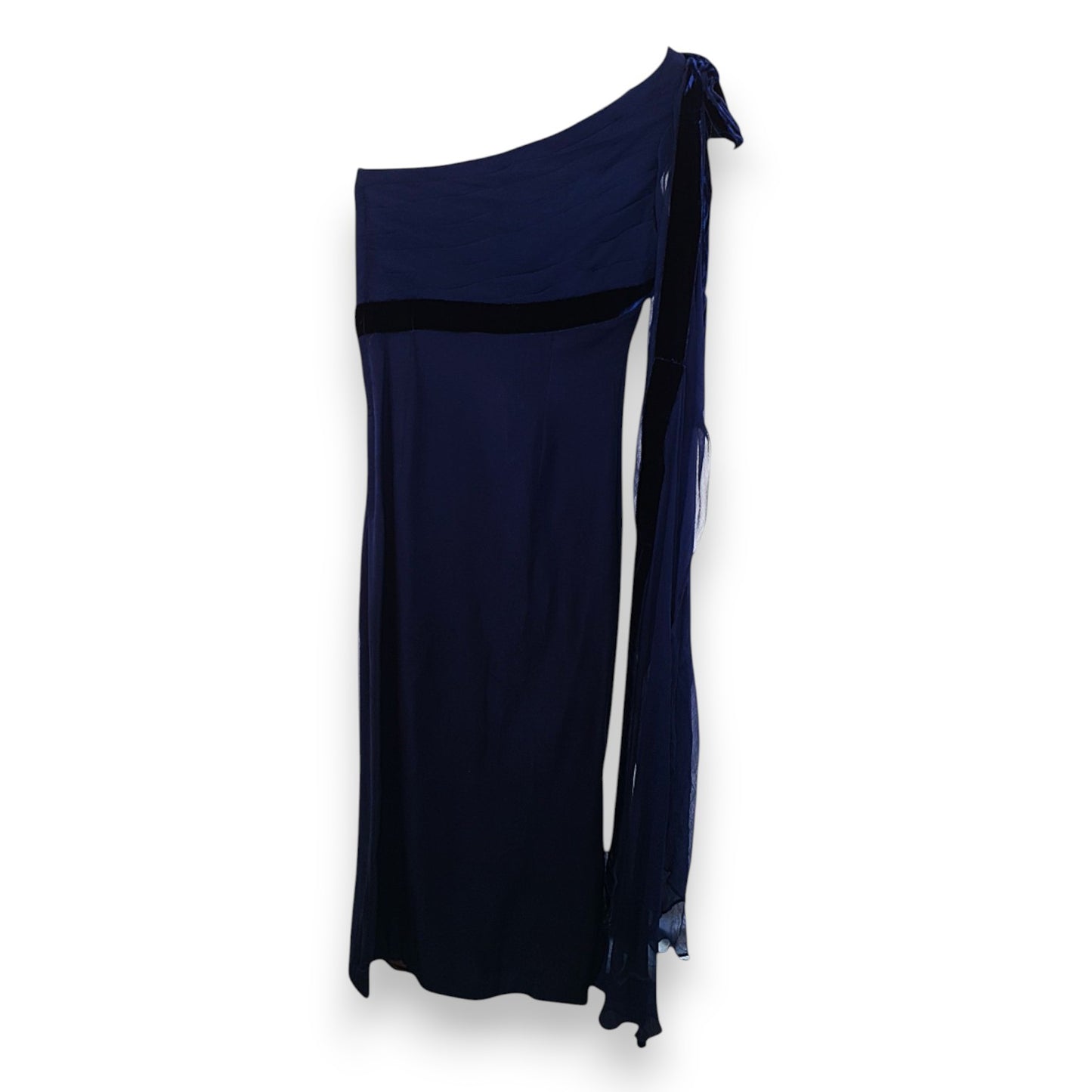Jean Allen of London Blue Shift Dress with Single Sleeve