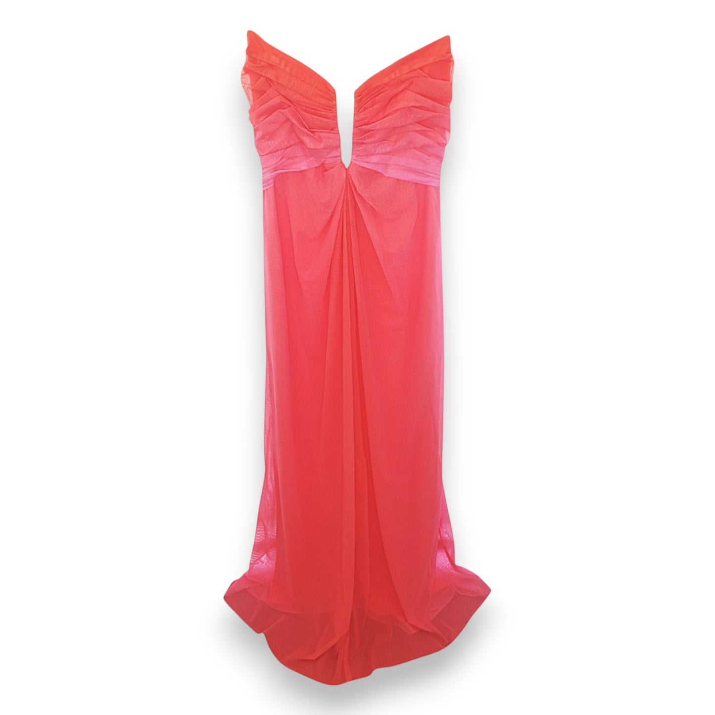 Robe sans manches Tadashi rose/orange pour homme avec châle