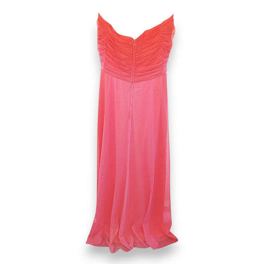 Tadashi Pink/Orange Hombre Sleeveless Dress with Shawl
