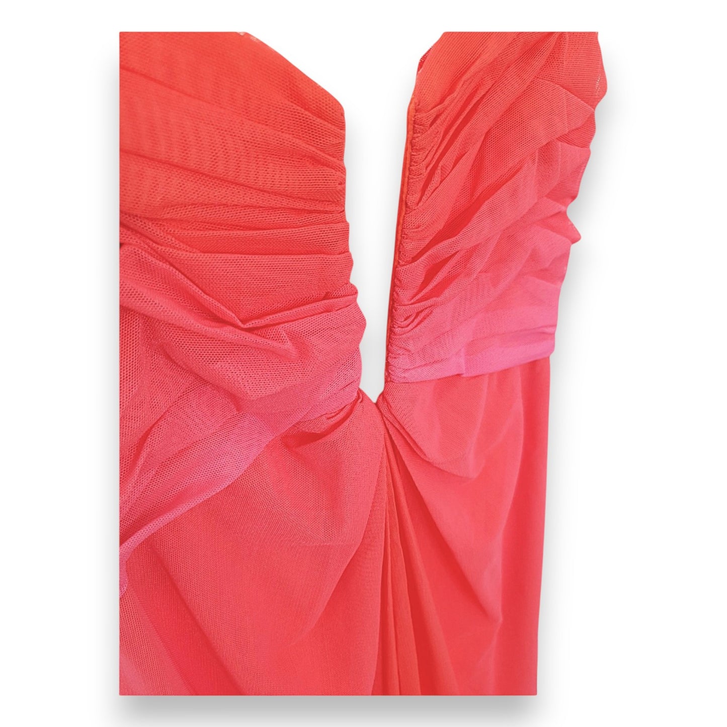 Robe sans manches Tadashi rose/orange pour homme avec châle