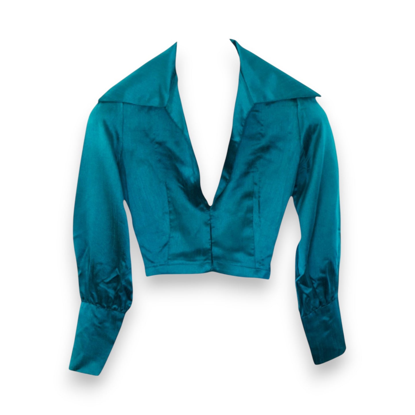 Robe sans manches bleu sarcelle avec veste courte