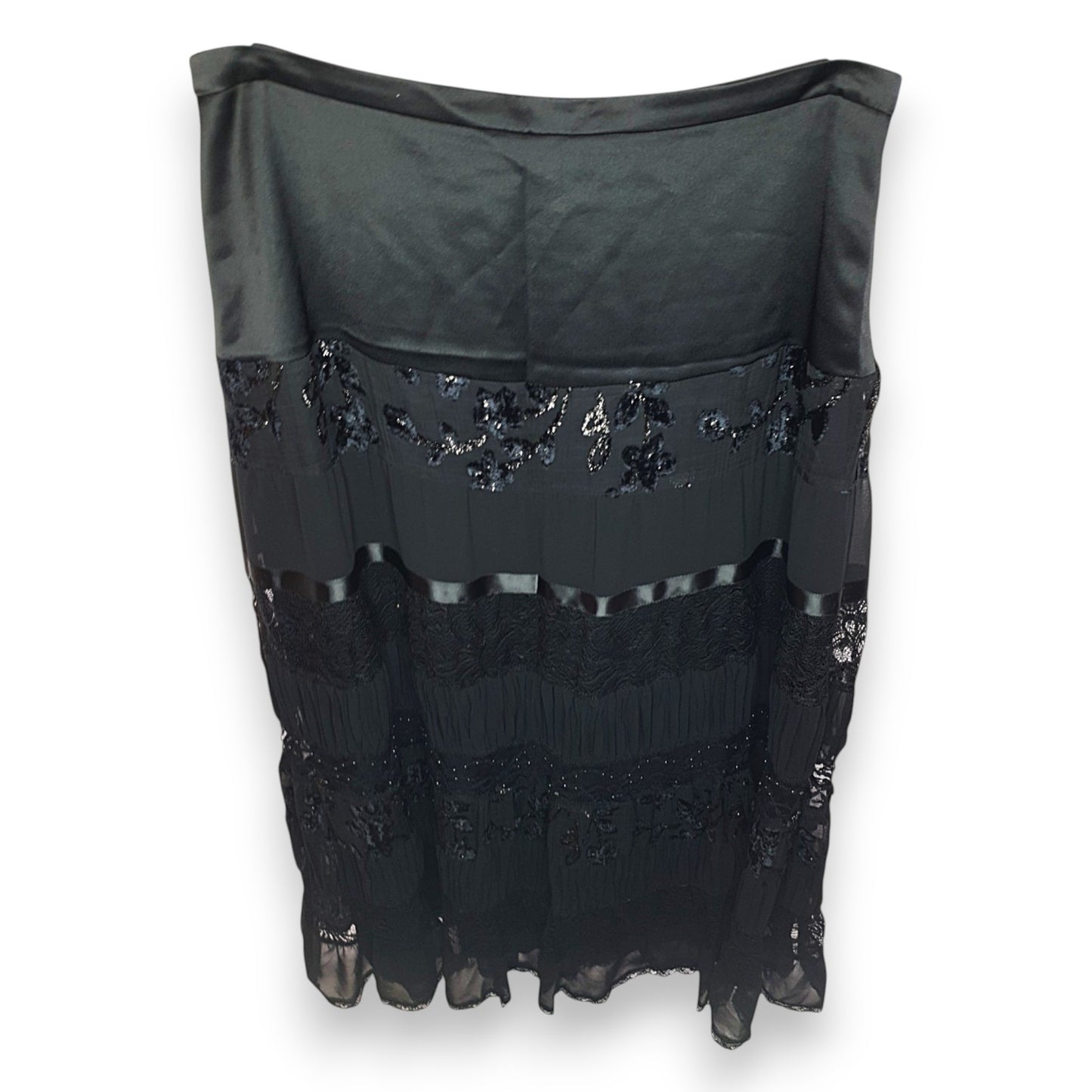 Jupe noire en perles, dentelle et ruban Gerry Weber