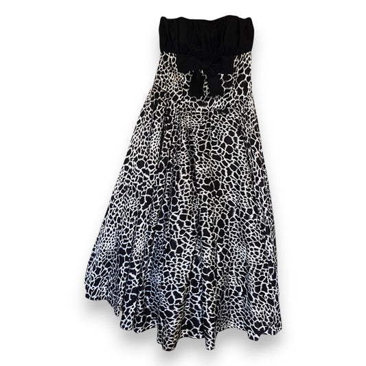 Roland Kerry London Animal Print Designer Ballgown Dress