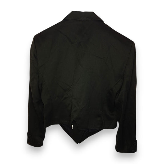 Zeki of London Black Vintage Tailored Crop Jacket