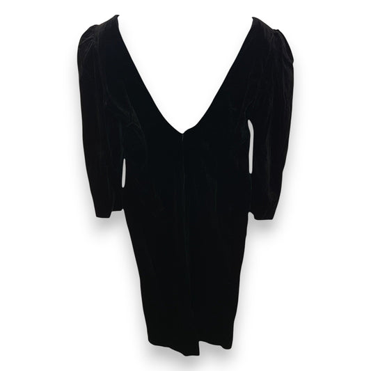 Scarvin Paris Black Velvet Drop Back Dress