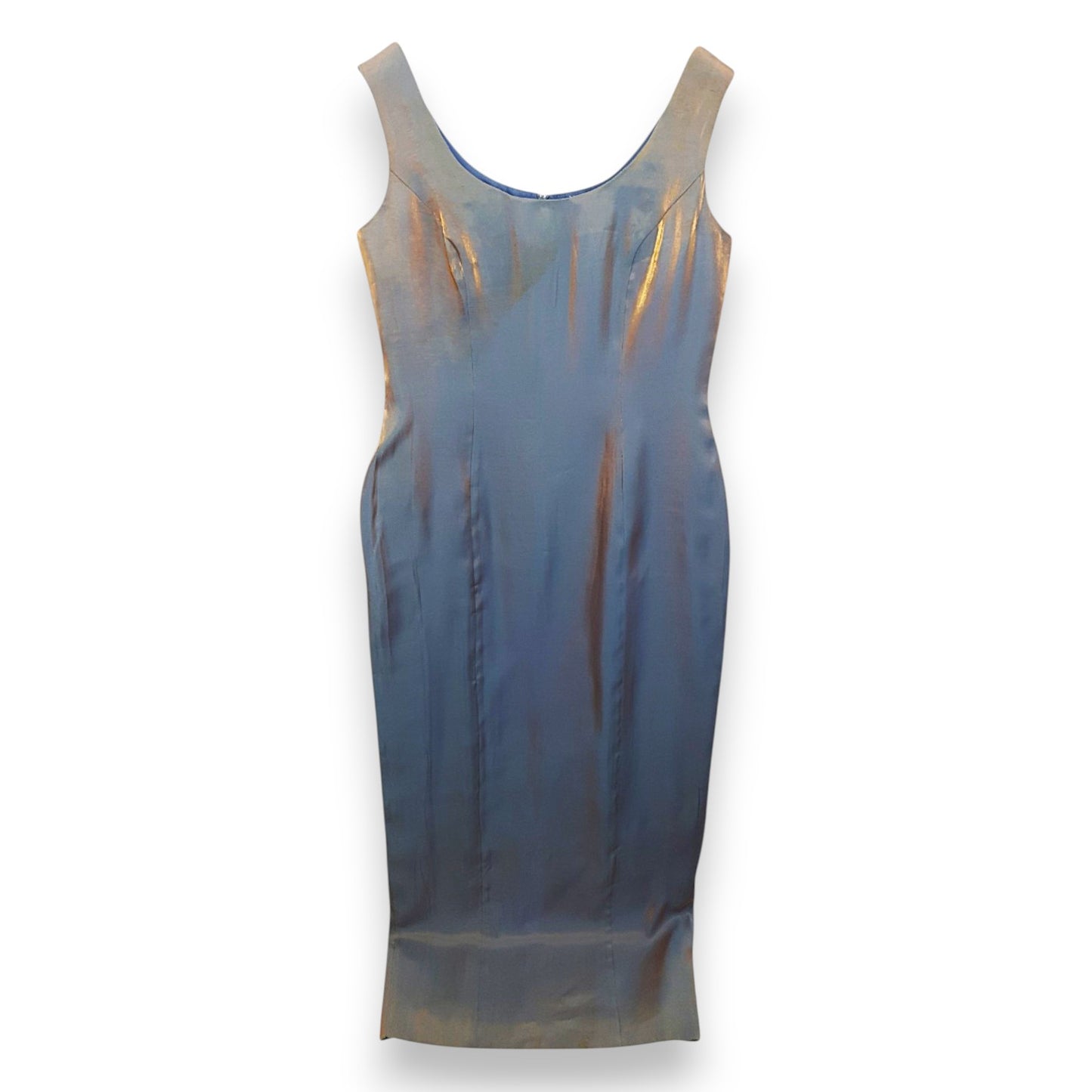 Robe sans manches bicolore bleu/or Tous Les Jours