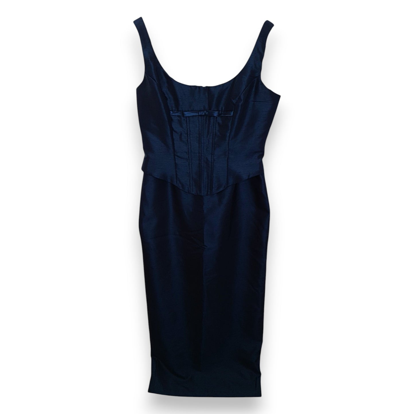 Robe corset bleu marine sans manches Kelsey Rose London