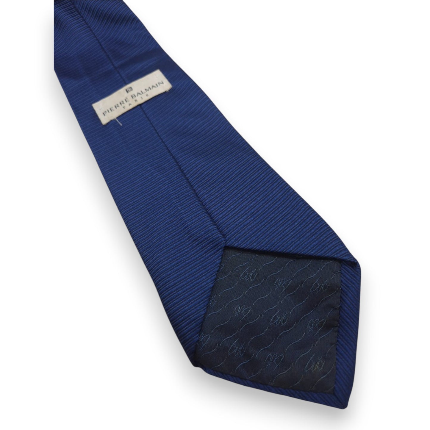 Cravate bleue Pierre Balmain Paris