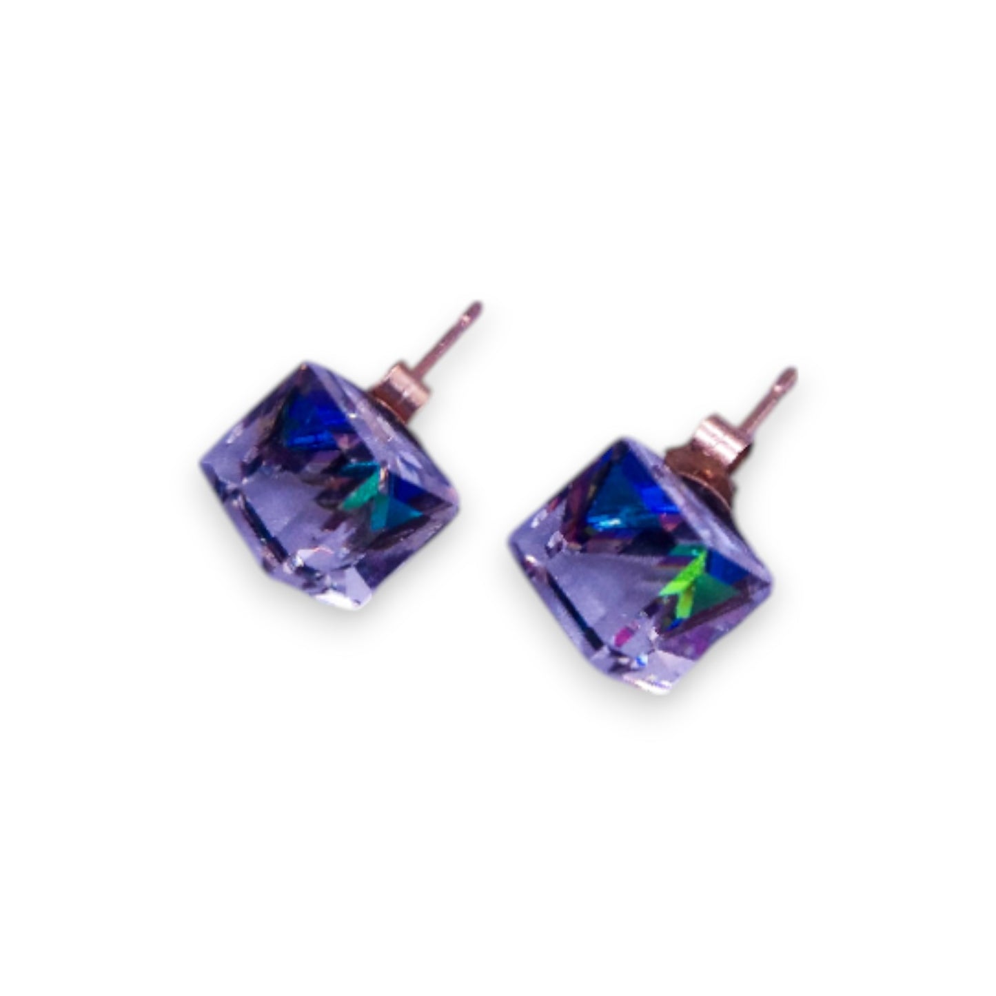 9ct Gold Crystal Classic Earrings