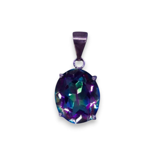 Silver Mystic Topaz Classic Pendant
