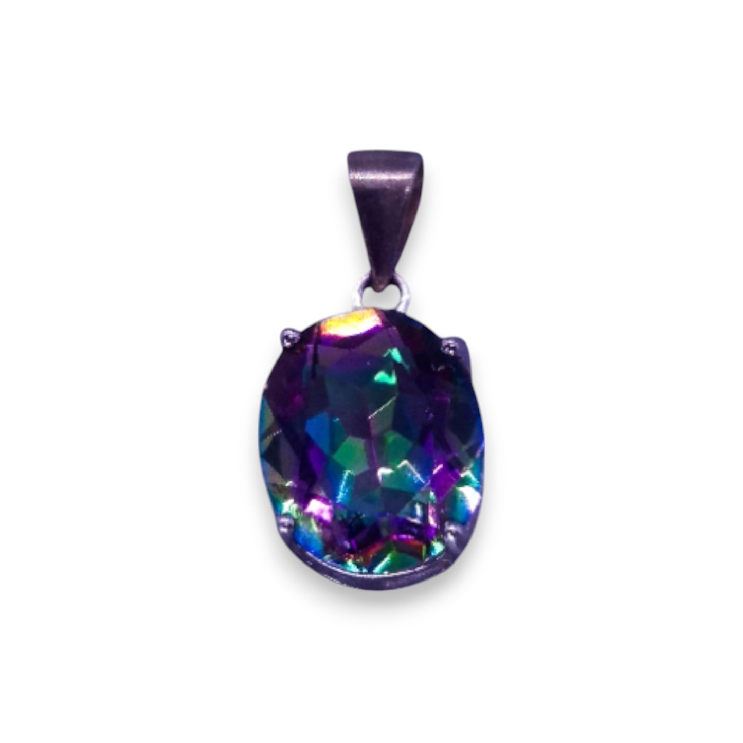 Silver Mystic Topaz Classic Pendant