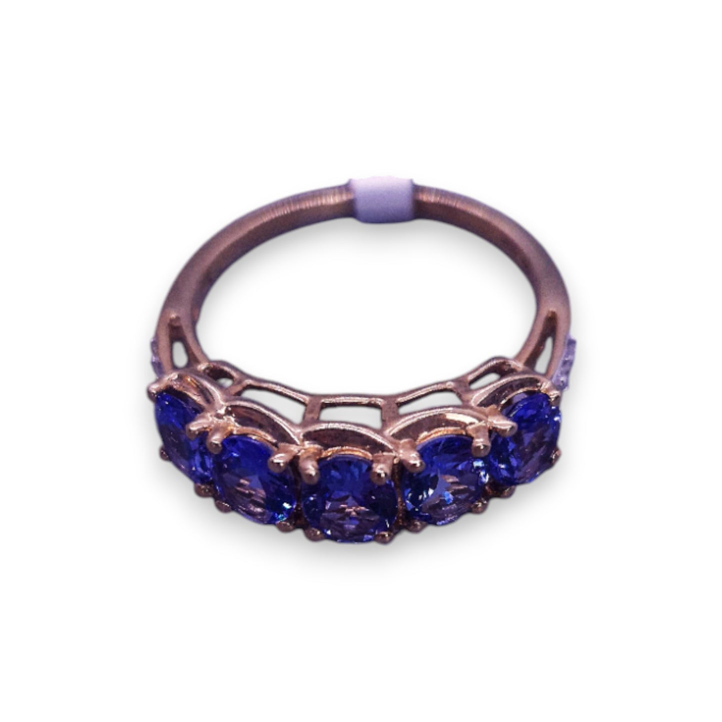 9ct Gold Tanzanite & Diamond Classic Ring