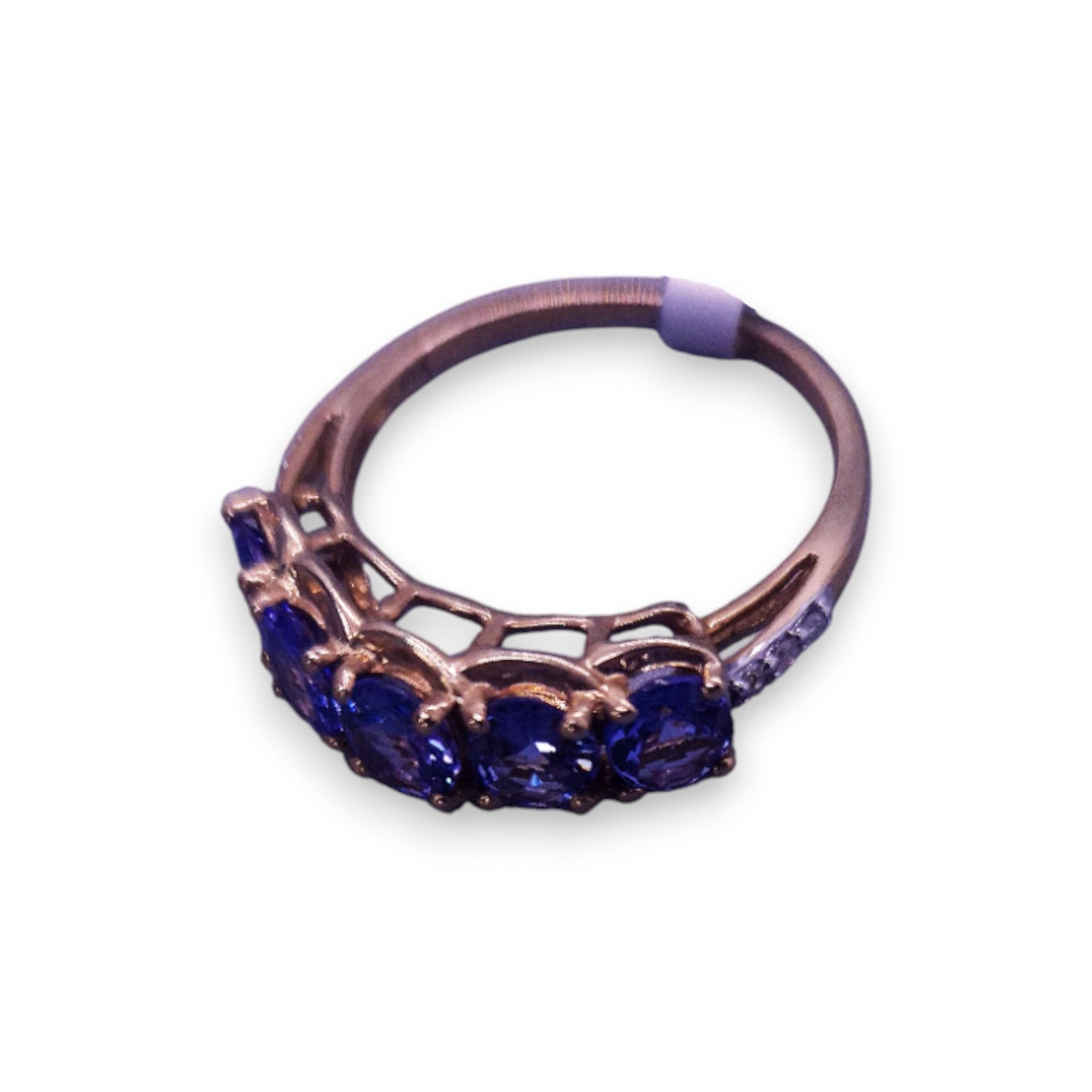 9ct Gold Tanzanite & Diamond Classic Ring