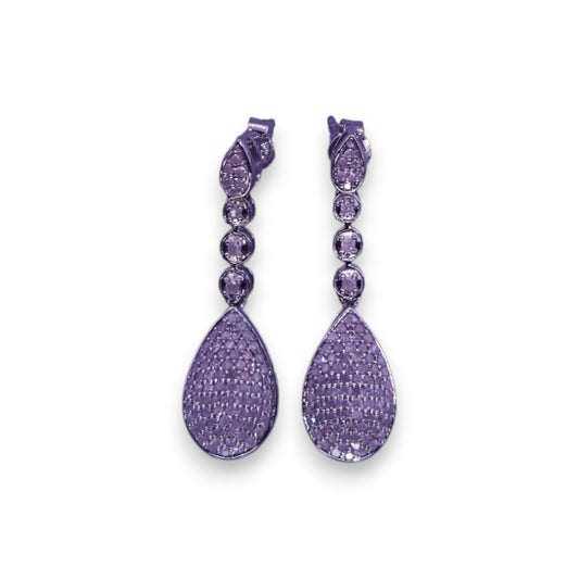 Sterling Silver with Diamond Classic Earrings