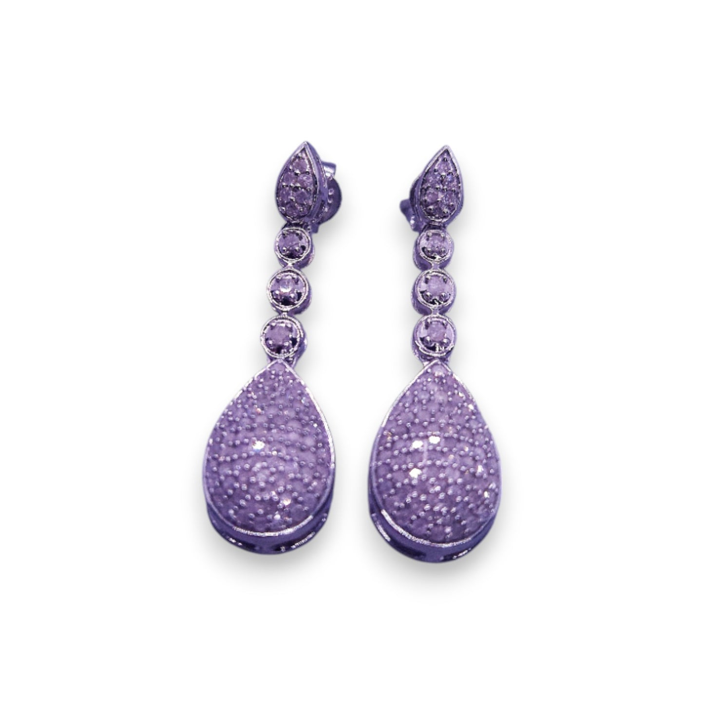 Sterling Silver with Diamond Classic Earrings