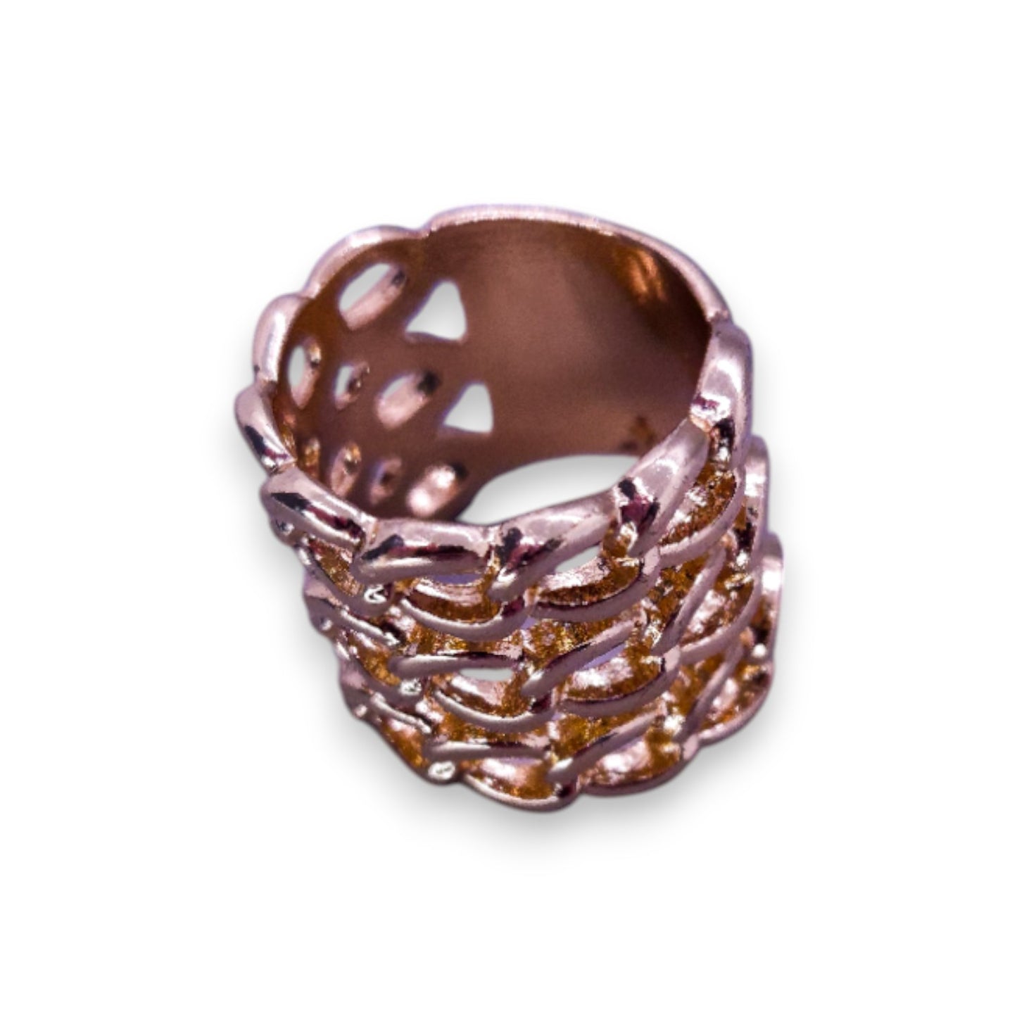 Gold Tone Modern Ring