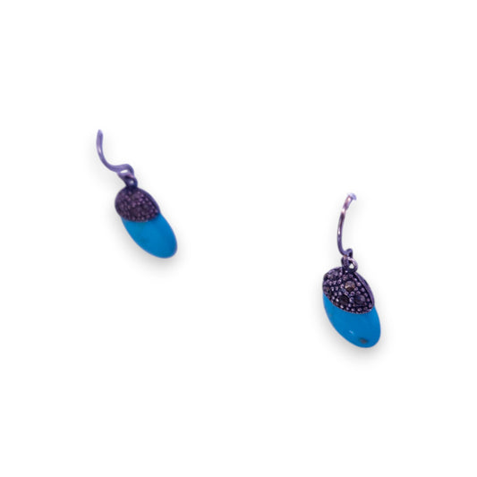 Silver Tone Turquoise Classic Earrings