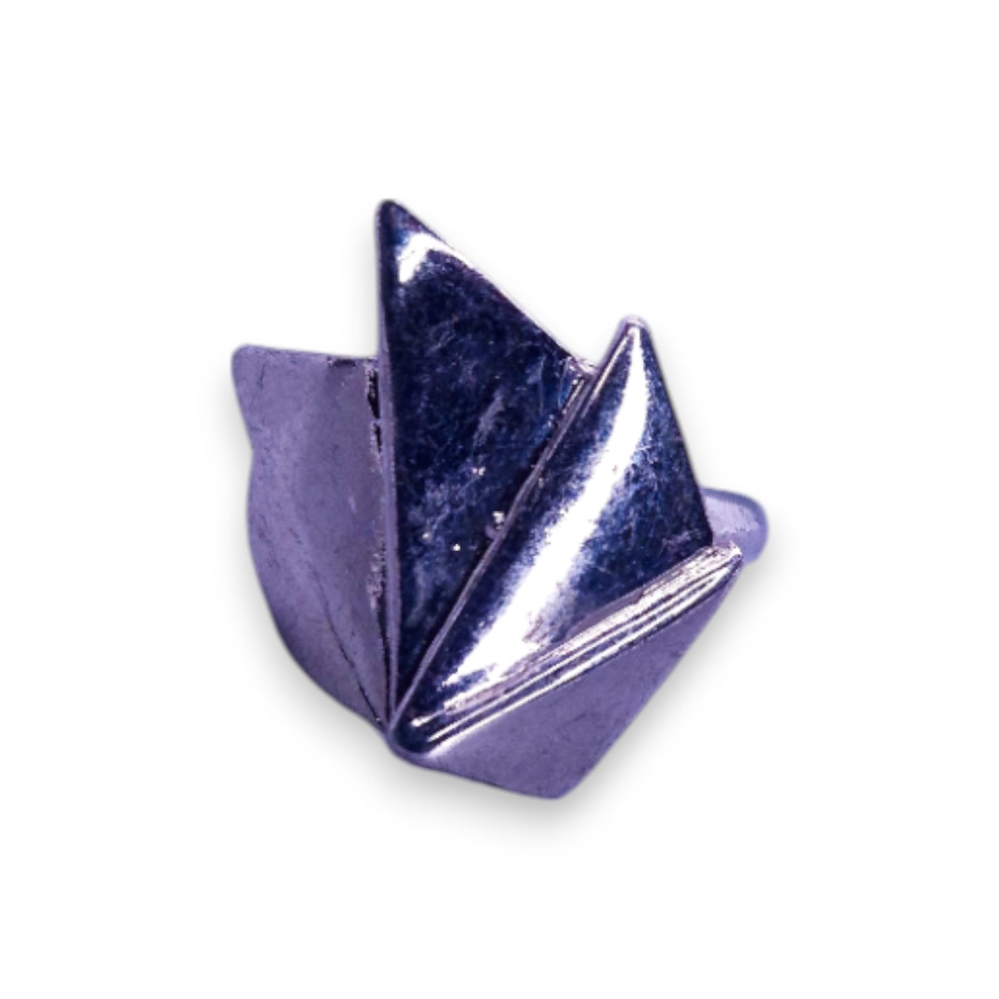 Silver Tone Art Deco Ring