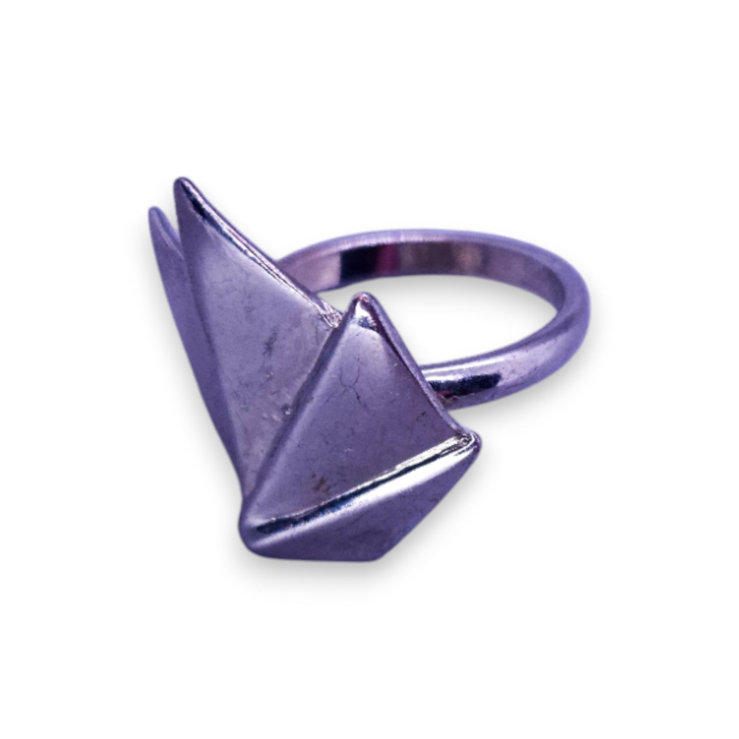 Silver Tone Art Deco Ring