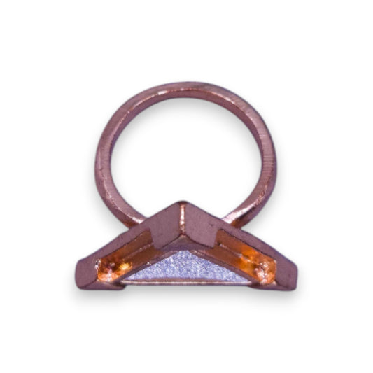 Rose Gold Tone Modern Ring