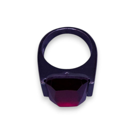 Metal Red Stone Statement Ring