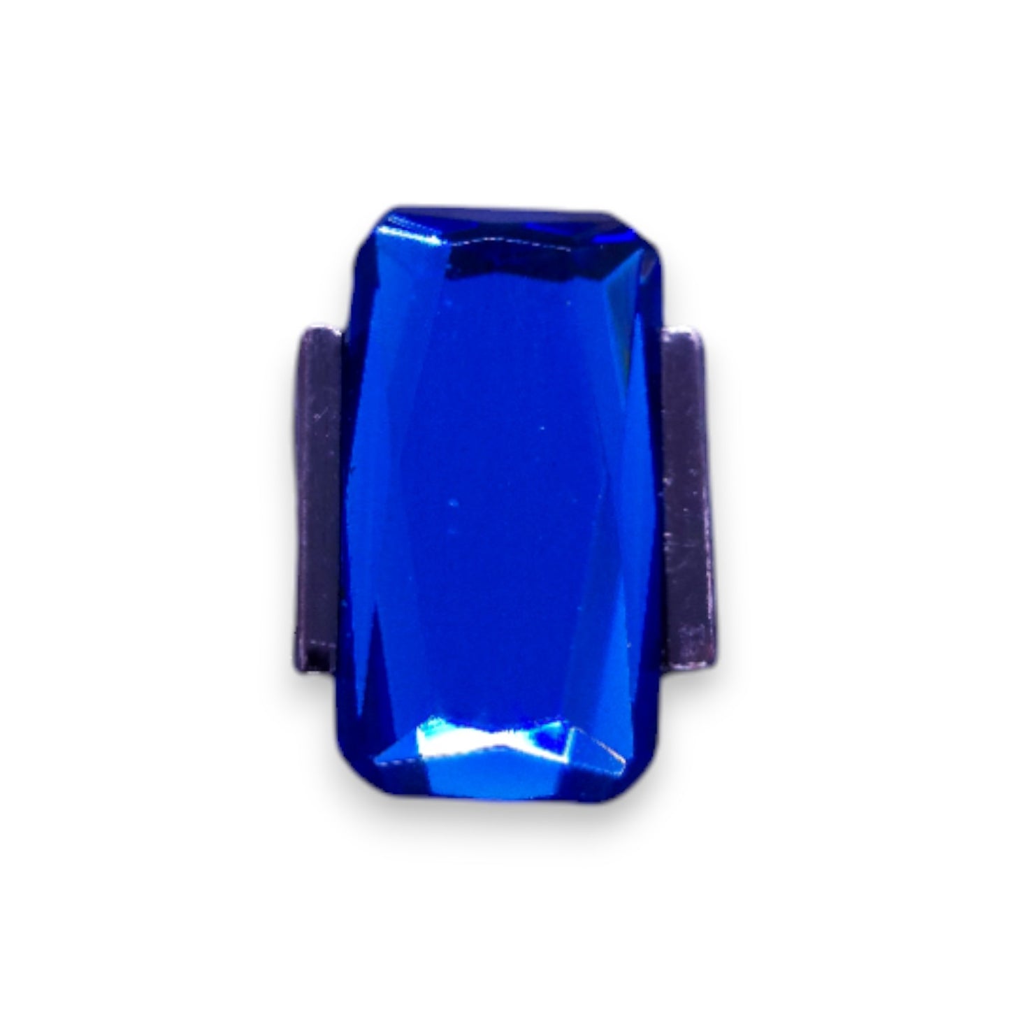 Metal Blue Stone Statement Ring