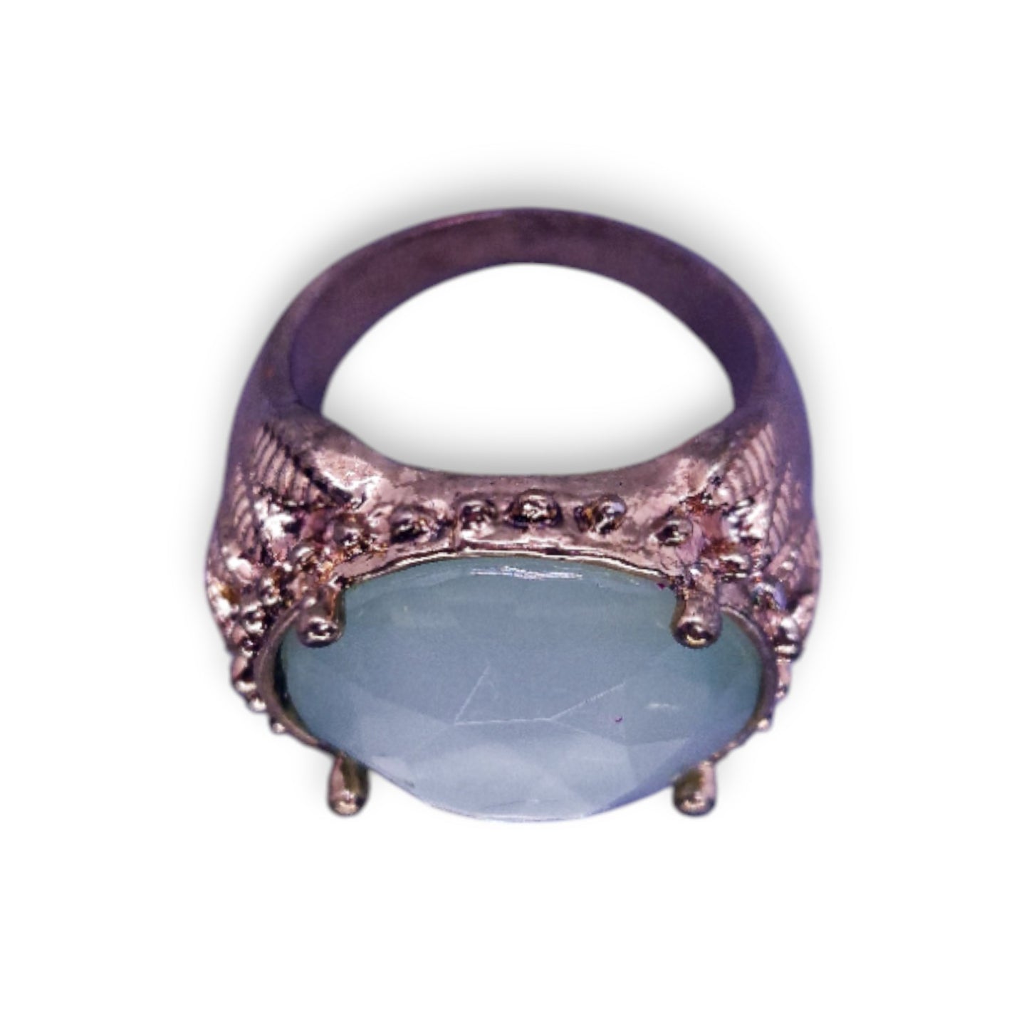 Metal Blue Stone Vintage Ring