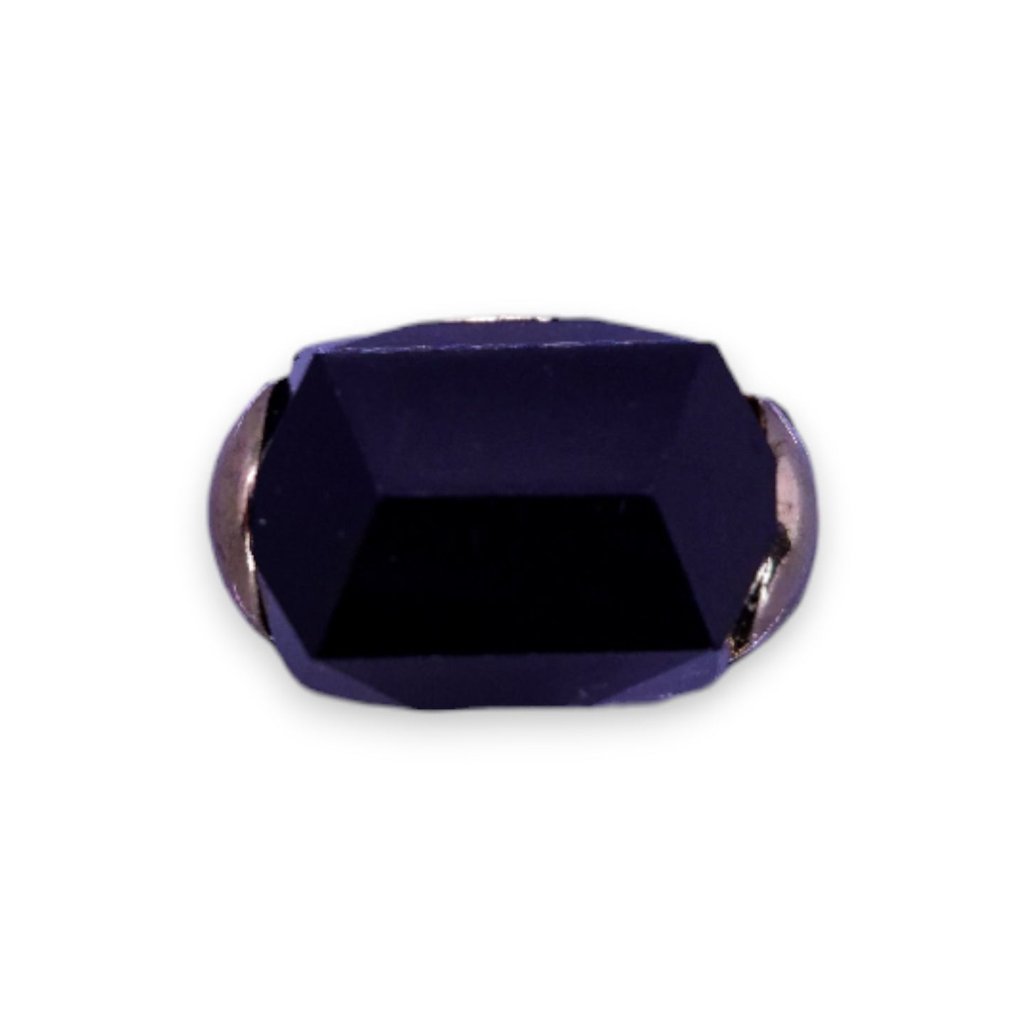 Gold Tone Black Stone Statement Ring
