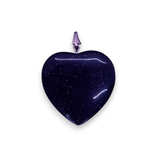 Blue Goldstone Romantic Pendant