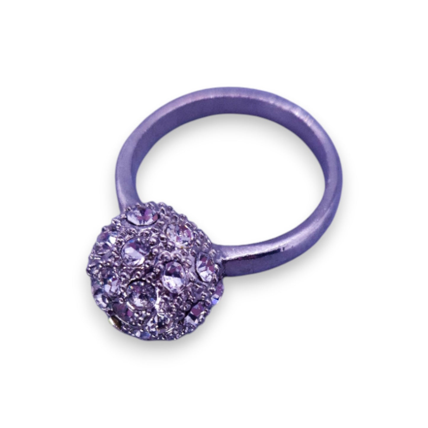 Silver Tone Clear Cubic Zirconia Classic Ring