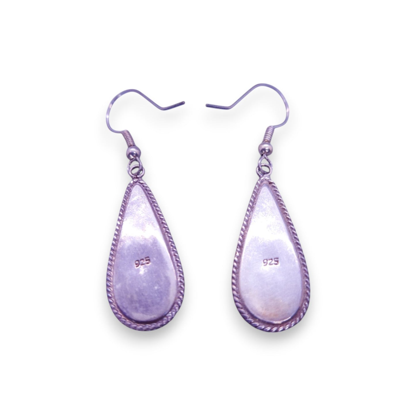 Sterling Silver Paua Shell Vintage Earrings