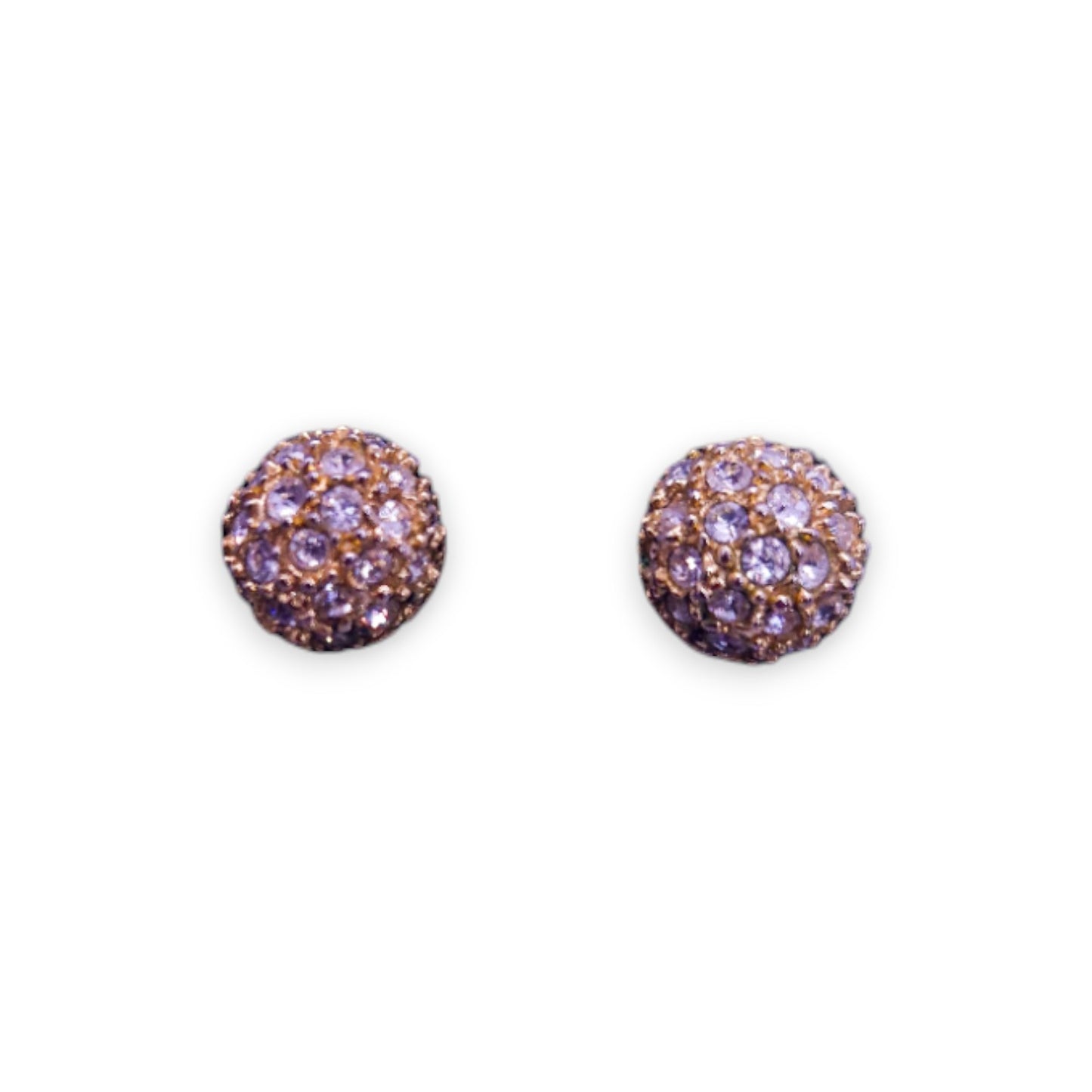 Gold Tone Cubic Zirconia Classic Earrings