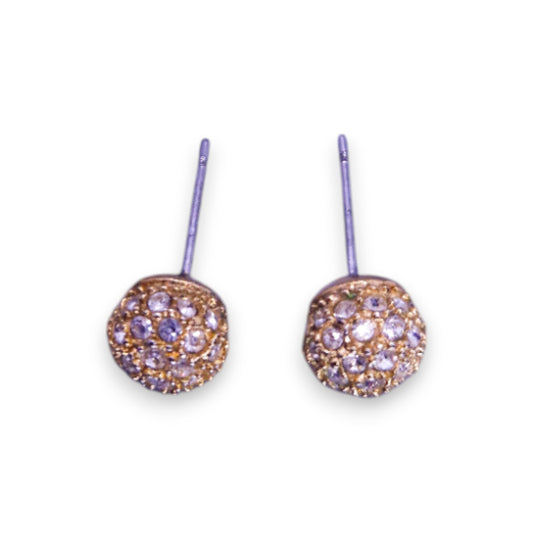 Gold Tone Cubic Zirconia Classic Earrings