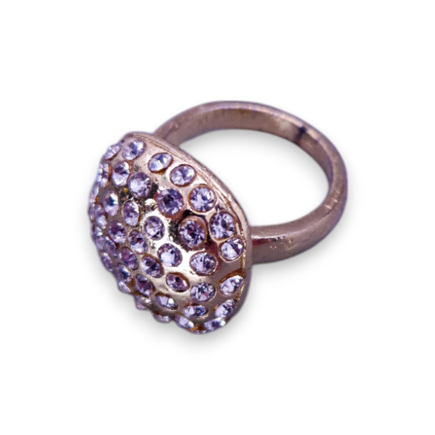 Gold Tone Cubic Zirconia Classic Ring