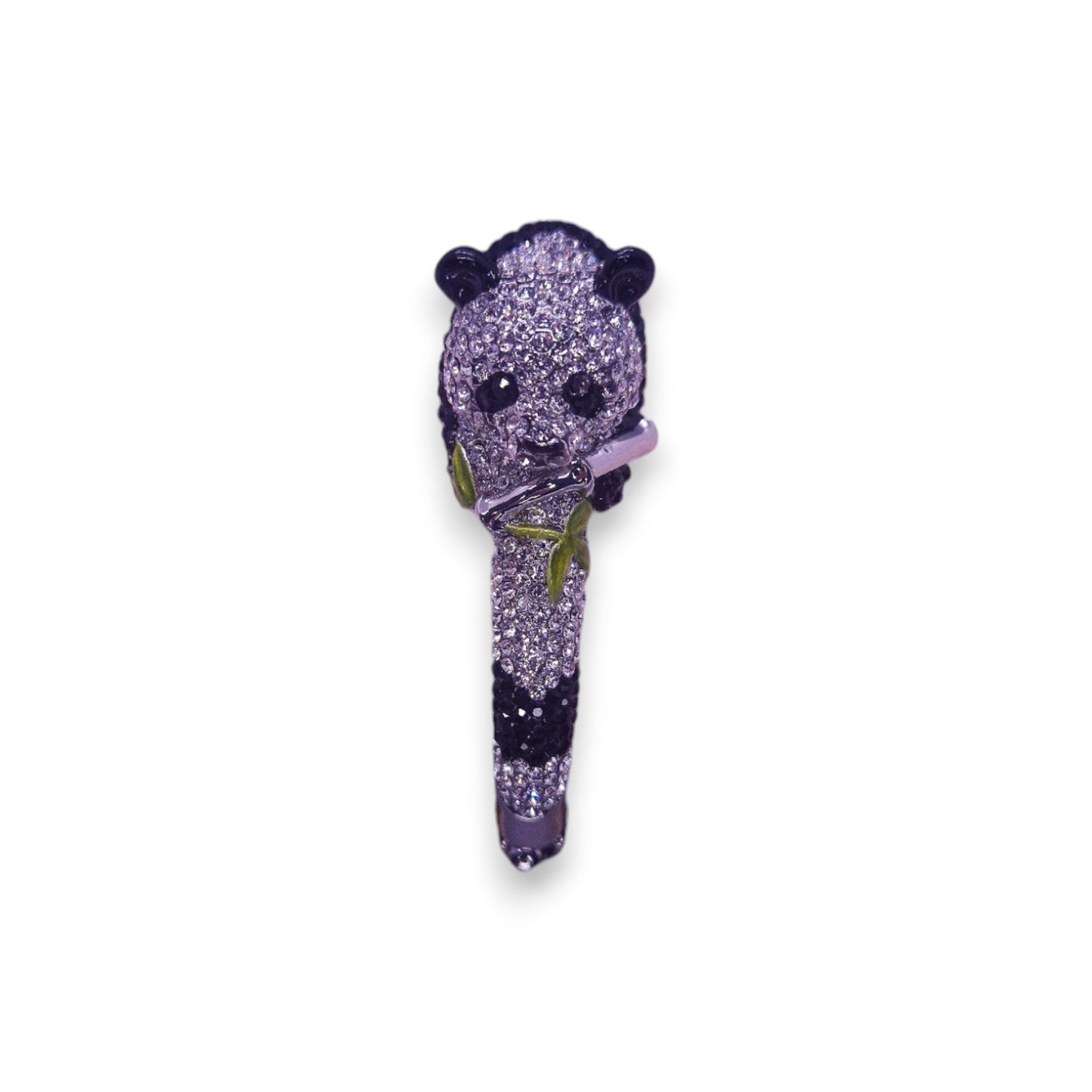 Butler & Wilson Silver Tone & Cubic Zirconia Nature Inspired Panda Bracelet