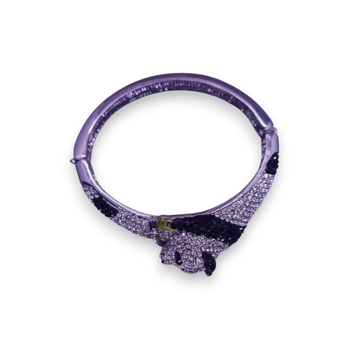 Butler & Wilson Silver Tone & Cubic Zirconia Nature Inspired Panda Bracelet