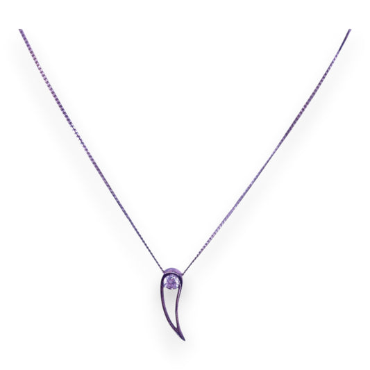 Silver Clear Cubic Zirconia Classic Necklace & Earrings