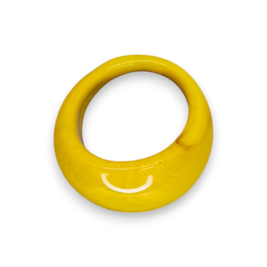 Glass "Honey Dijon" Statement Ring