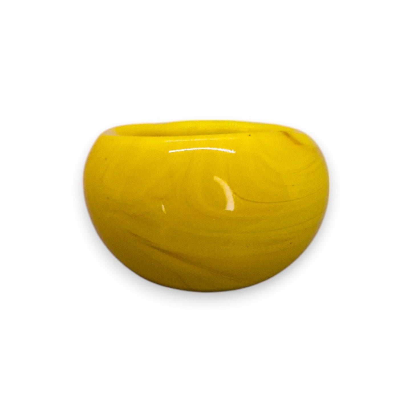 Glass "Honey Dijon" Statement Ring