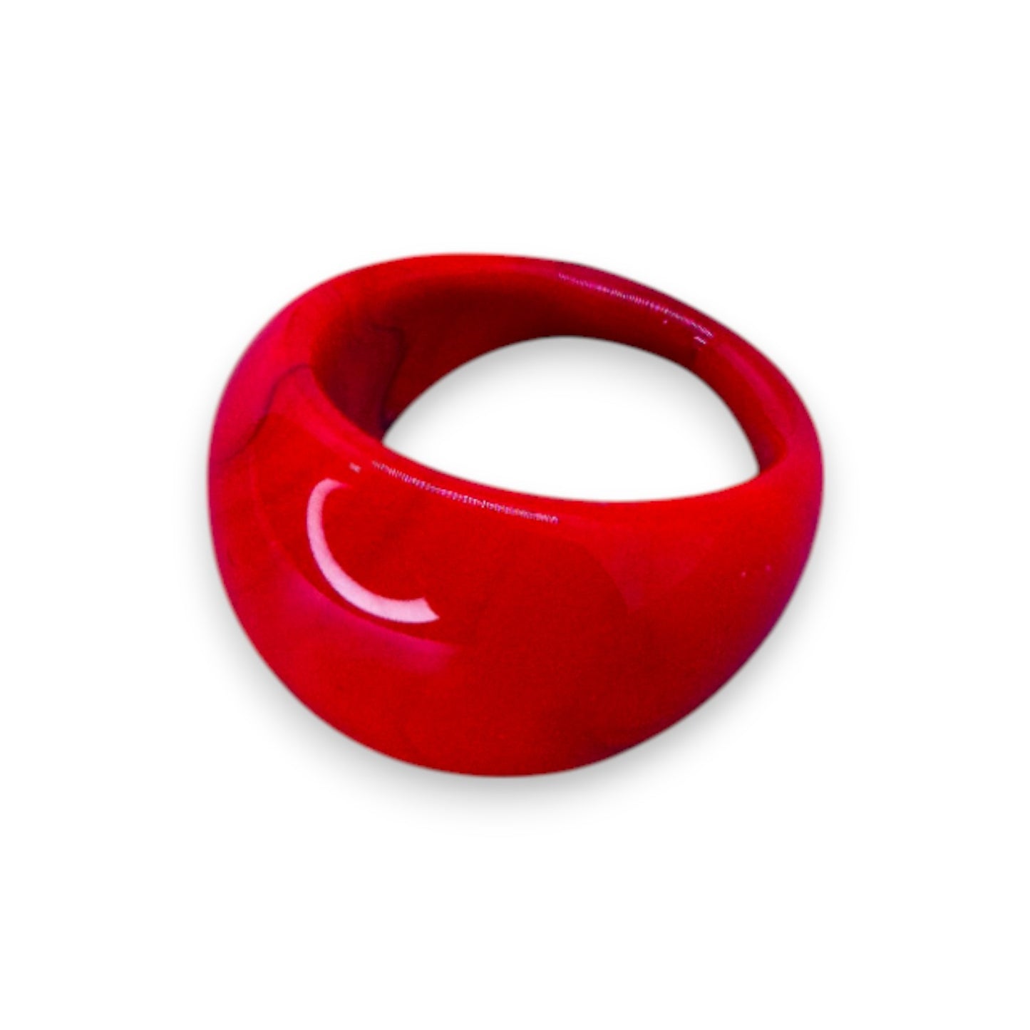 Glass "Clementine Sorbet" Statement Ring