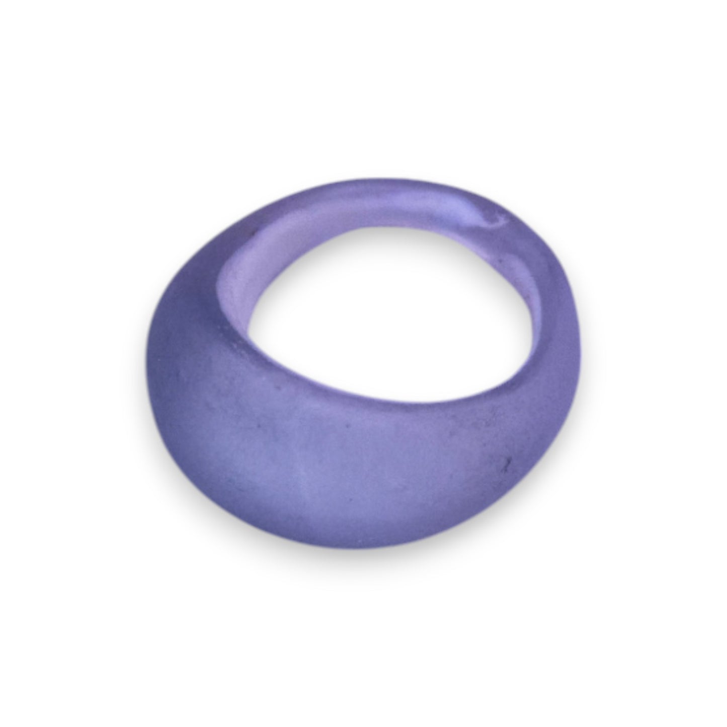 Glass "Coconut Ice" Statement Ring