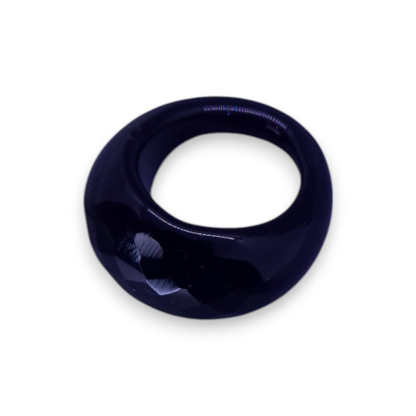 Glass "Liquorice Twist" Statement Ring