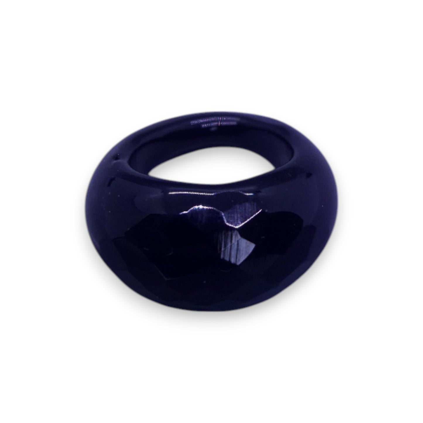 Glass "Liquorice Twist" Statement Ring