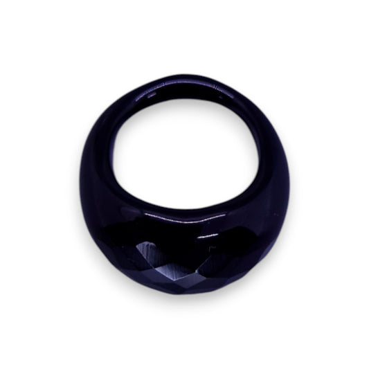 Glass "Liquorice Twist" Statement Ring