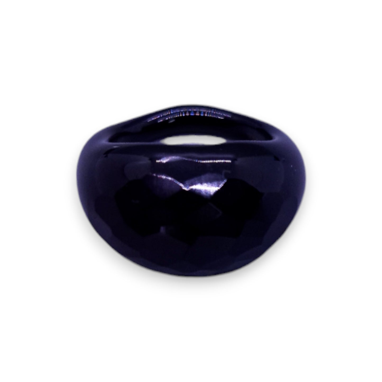 Glass "Liquorice Twist" Statement Ring