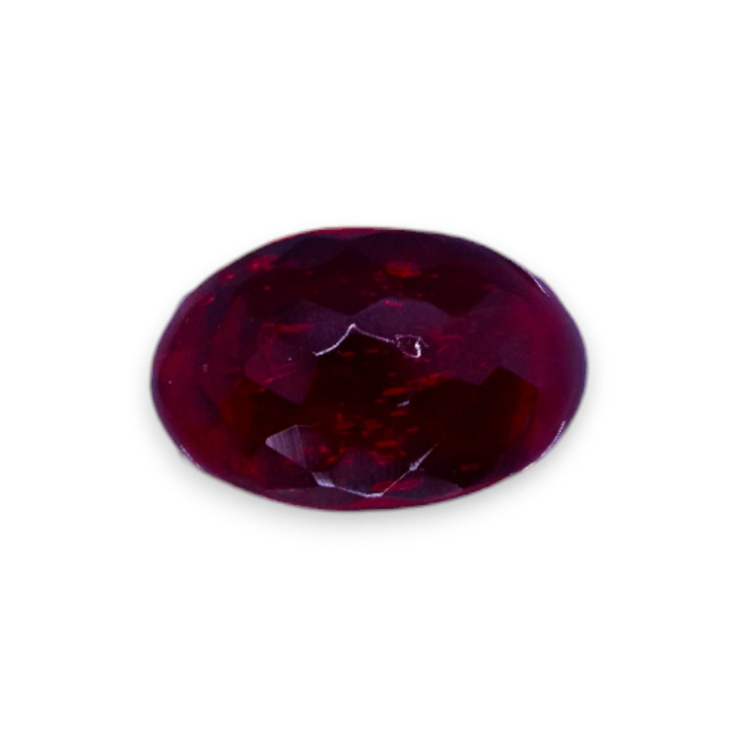 Glass "Cherry Drop" Statement Ring