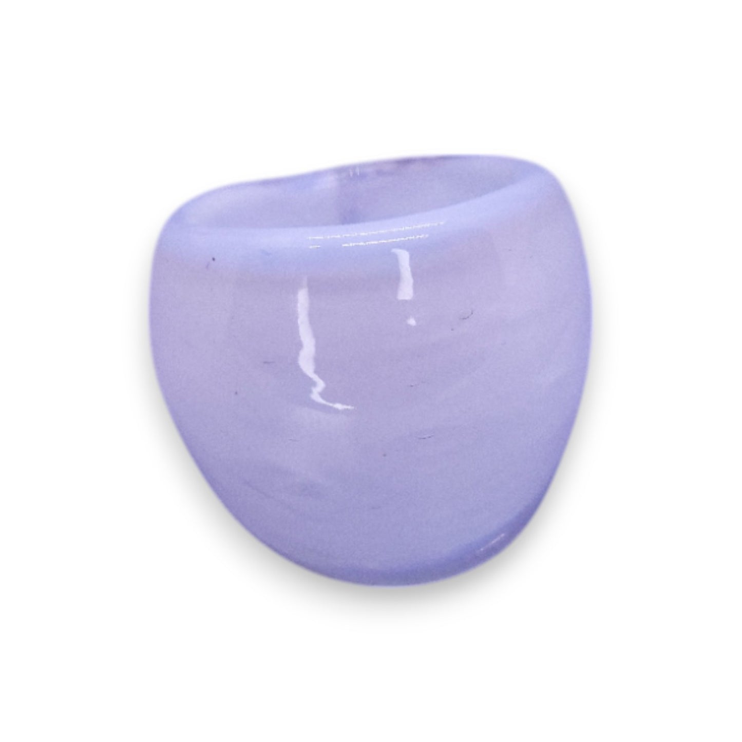 Glass "Vanilla Bean" Statement Ring